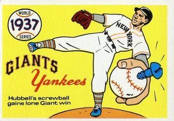 1970 Fleer World Series 034      1937 Yankees/Giants#{(Carl Hubbell)